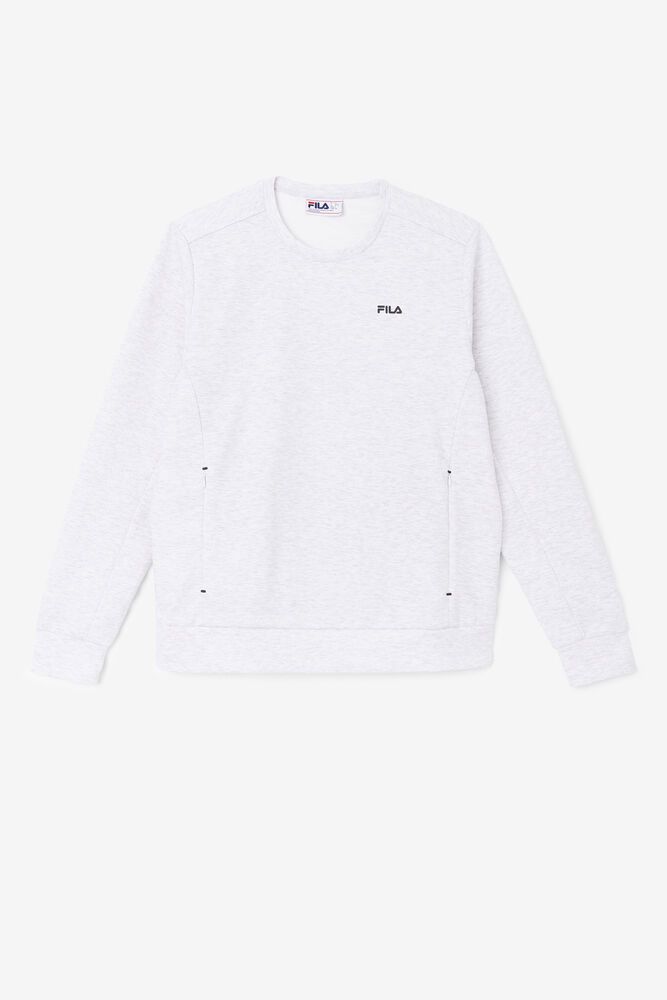 Fila Sweatshirt Emry Crew Mens White - India NOL-816427